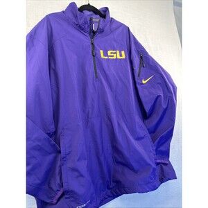 Nike LSU Tigers Windbreaker Storm Fit Pullover Purple Men’s Size XL Football